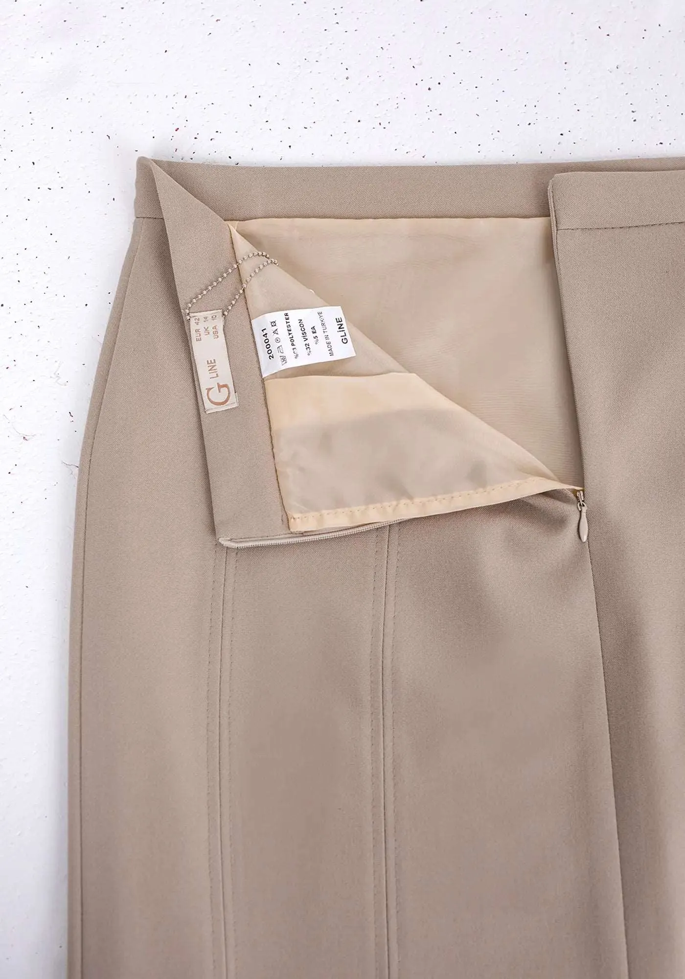 Ankle Length Plus Size Back Split Maxi Skirt - G-Line