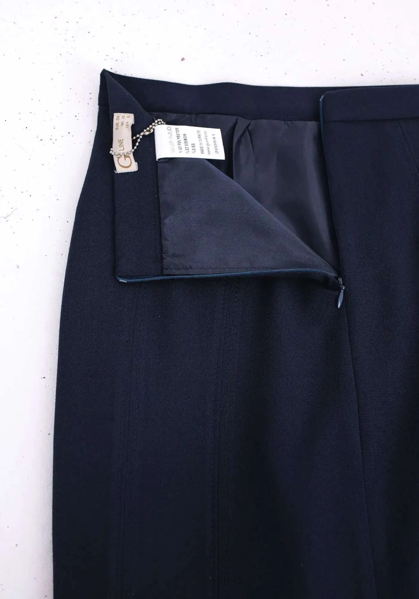 Ankle Length Plus Size Back Split Maxi Skirt - G-Line
