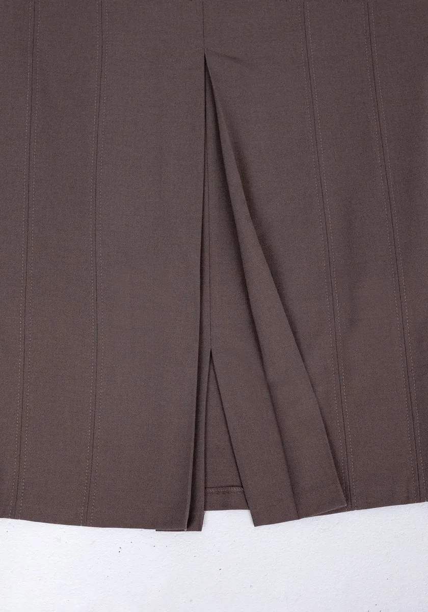 Ankle Length Plus Size Back Split Maxi Skirt - G-Line