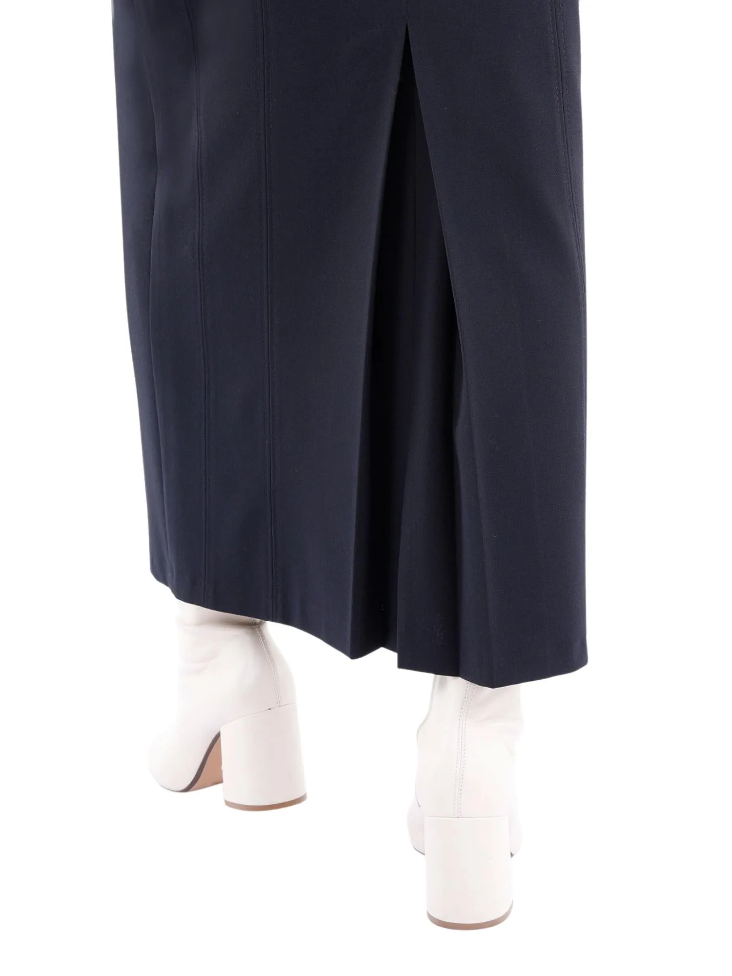 Ankle Length Plus Size Back Split Maxi Skirt - G-Line